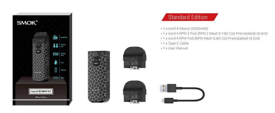 Smok Nord 4 Kutu İçeriği